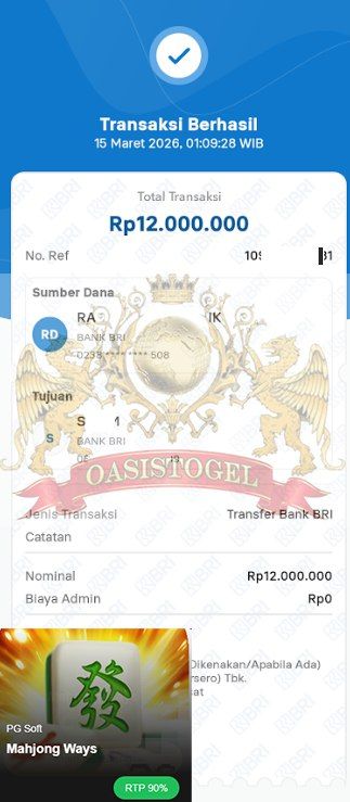 BUKTI JACKPOT OASISTOGEL