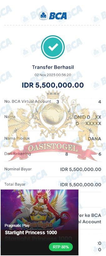 BUKTI JACKPOT OASISTOGEL