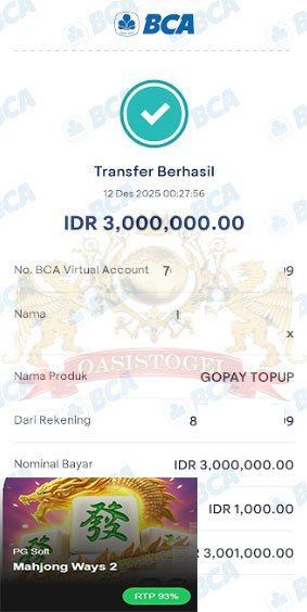 BUKTI JACKPOT OASISTOGEL