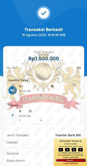 BUKTI JACKPOT OASISTOGEL