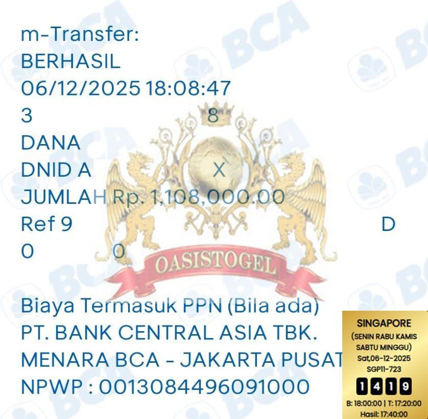 BUKTI JACKPOT OASISTOGEL