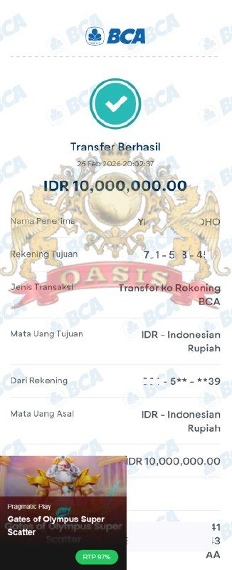 BUKTI JACKPOT OASISTOGEL