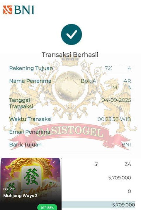 BUKTI JACKPOT OASISTOGEL