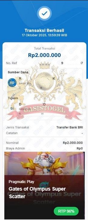 BUKTI JACKPOT OASISTOGEL