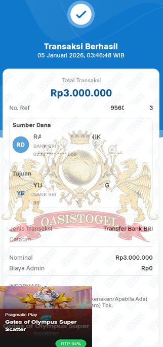 BUKTI JACKPOT OASISTOGEL