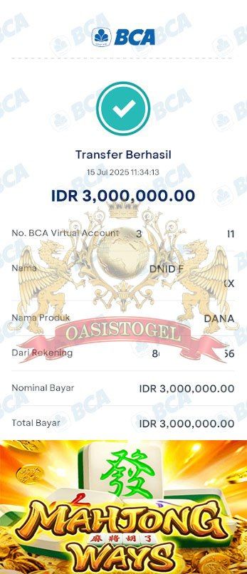 BUKTI JACKPOT OASISTOGEL