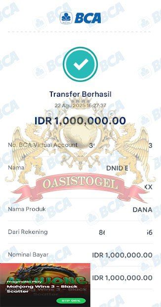BUKTI JACKPOT OASISTOGEL