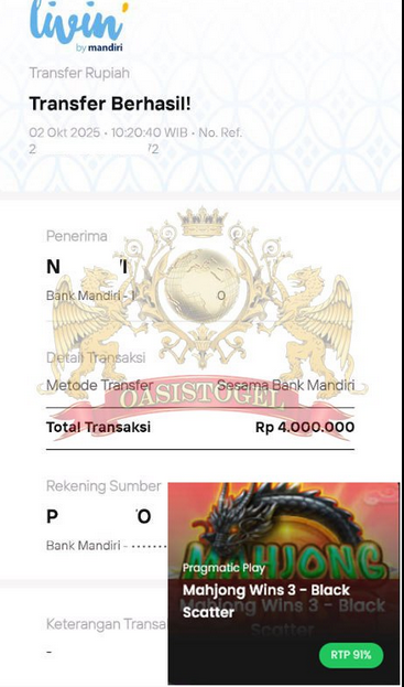 BUKTI JACKPOT OASISTOGEL