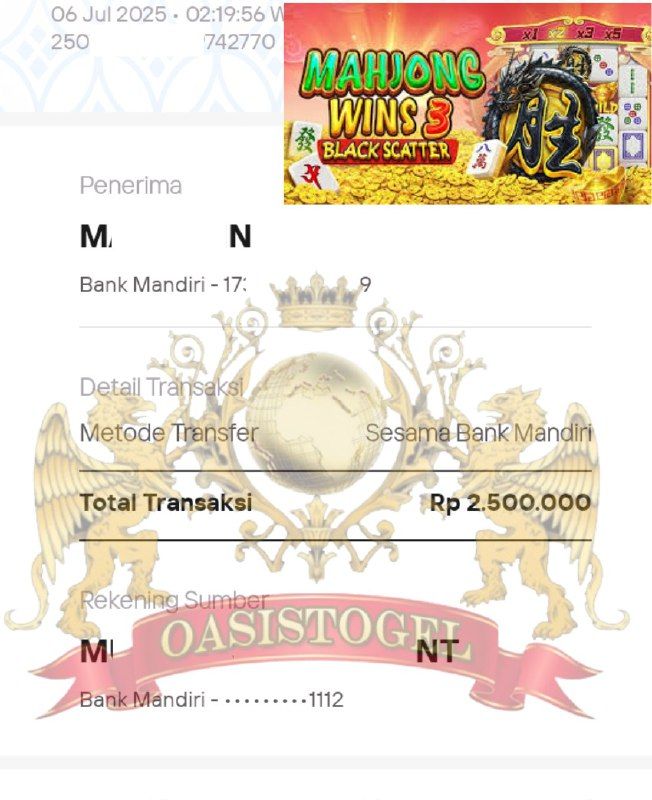 BUKTI JACKPOT OASISTOGEL