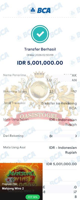 BUKTI JACKPOT OASISTOGEL