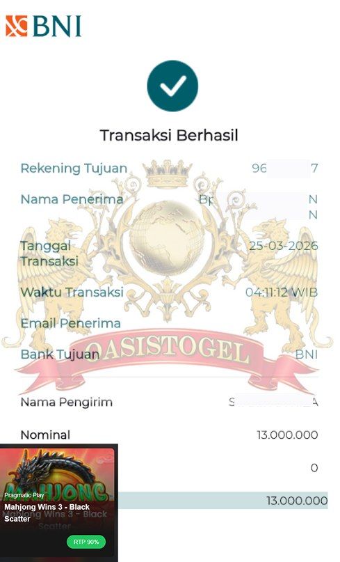 BUKTI JACKPOT OASISTOGEL