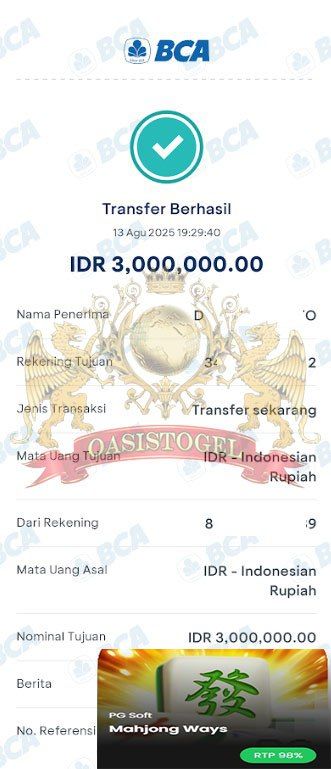 BUKTI JACKPOT OASISTOGEL