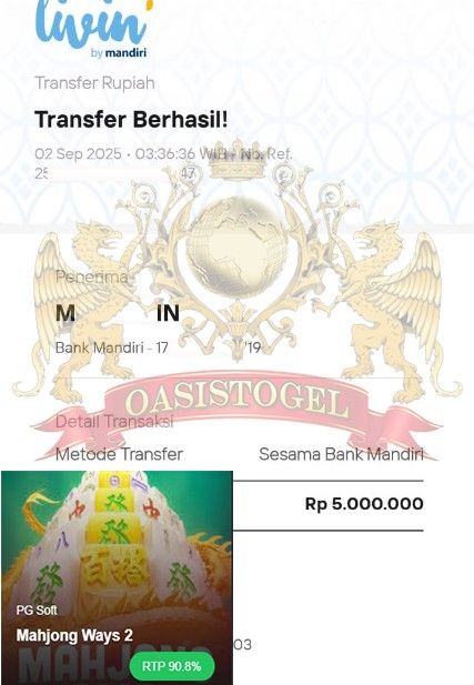 BUKTI JACKPOT OASISTOGEL