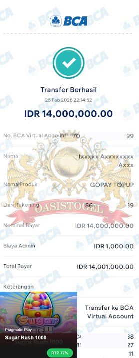 BUKTI JACKPOT OASISTOGEL