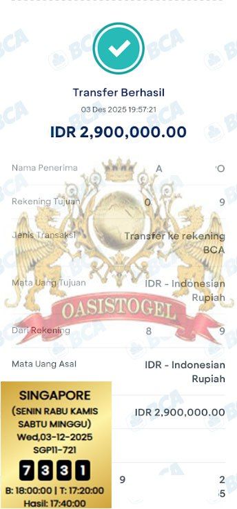 BUKTI JACKPOT OASISTOGEL