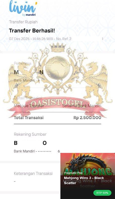 BUKTI JACKPOT OASISTOGEL