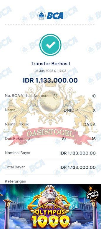 BUKTI JACKPOT OASISTOGEL