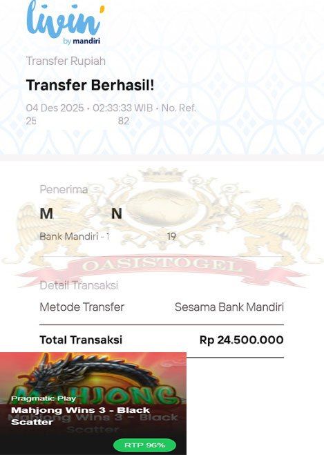 BUKTI JACKPOT OASISTOGEL