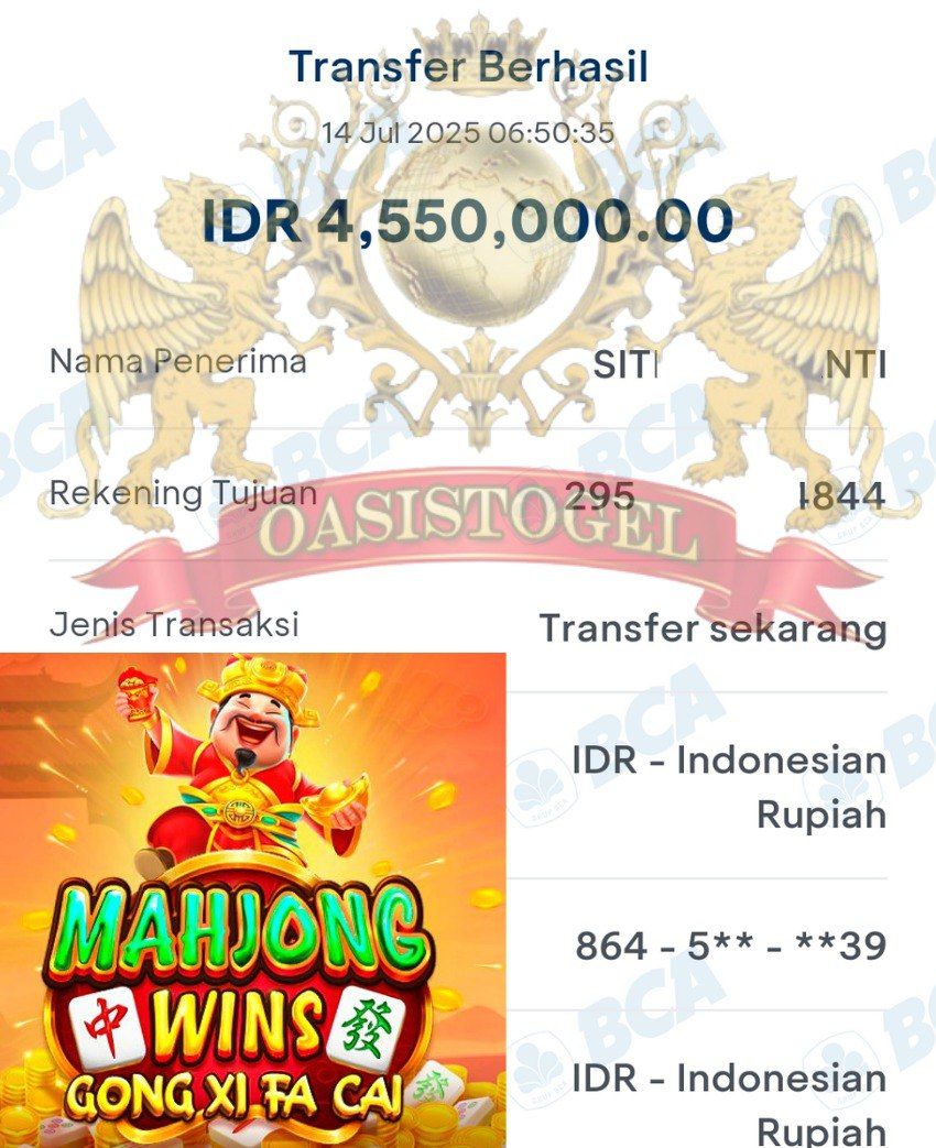 BUKTI JACKPOT OASISTOGEL