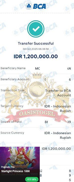 BUKTI JACKPOT OASISTOGEL