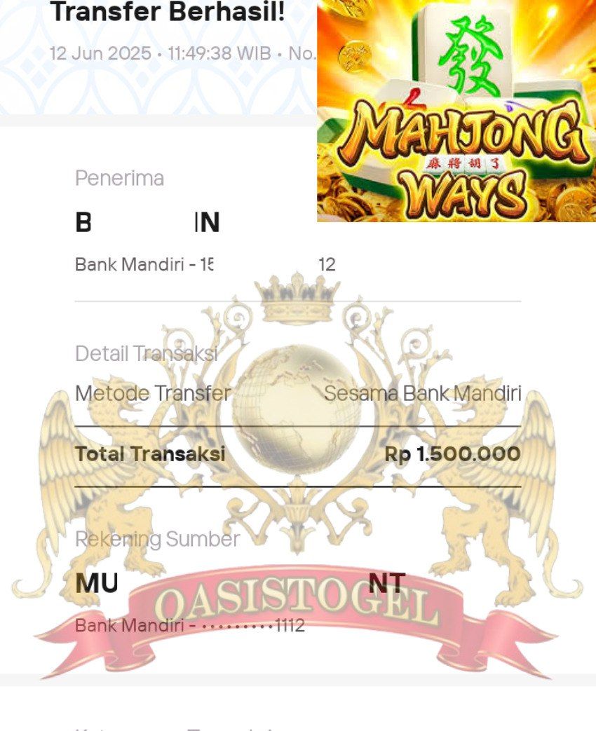 BUKTI JACKPOT OASISTOGEL