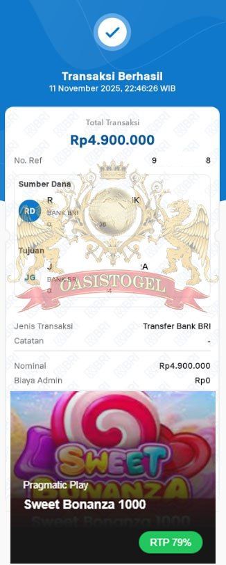 BUKTI JACKPOT OASISTOGEL