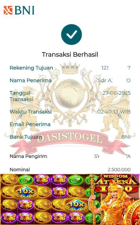 BUKTI JACKPOT OASISTOGEL