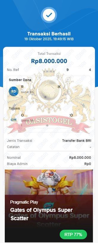 BUKTI JACKPOT OASISTOGEL