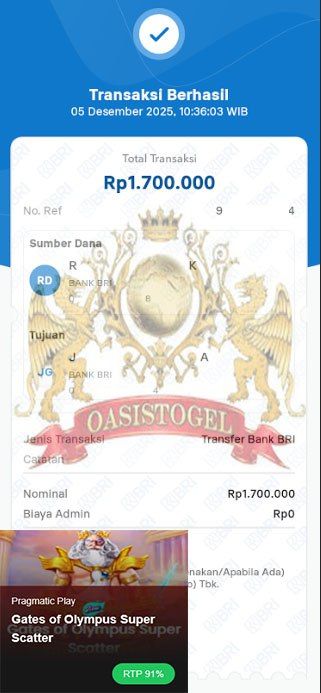 BUKTI JACKPOT OASISTOGEL