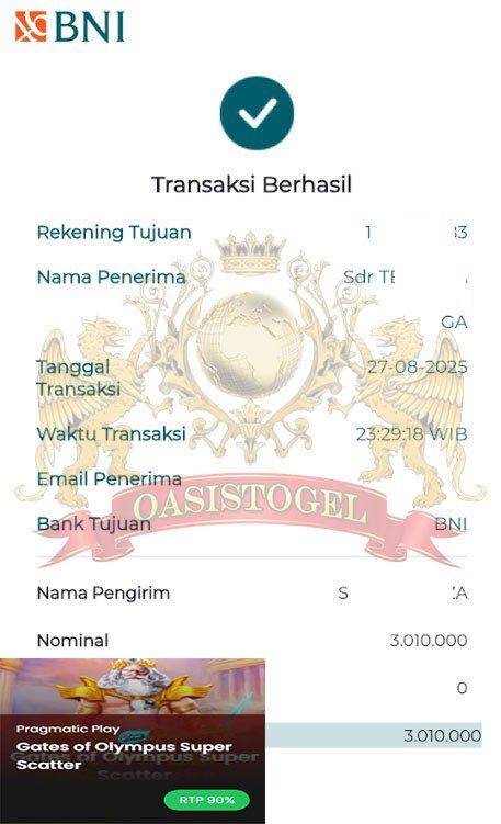 BUKTI JACKPOT OASISTOGEL
