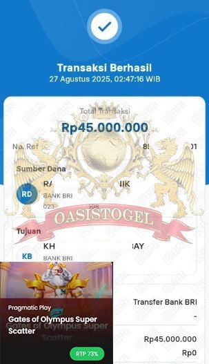 BUKTI JACKPOT OASISTOGEL