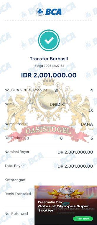 BUKTI JACKPOT OASISTOGEL