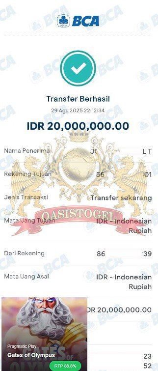 BUKTI JACKPOT OASISTOGEL