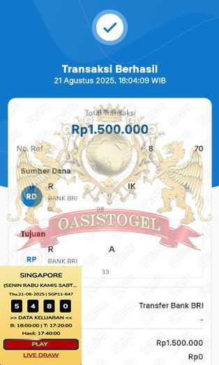 BUKTI JACKPOT OASISTOGEL