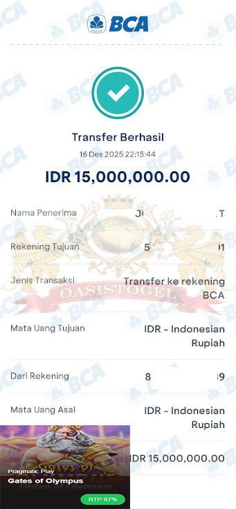 BUKTI JACKPOT OASISTOGEL