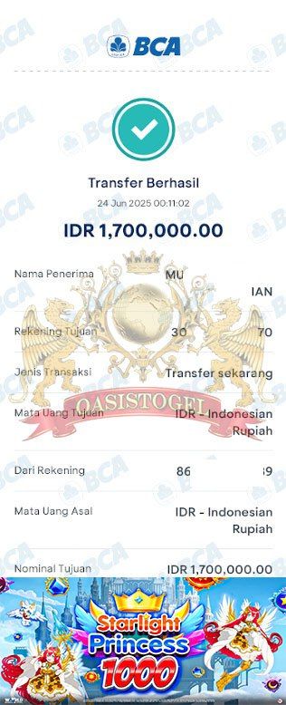 BUKTI JACKPOT OASISTOGEL