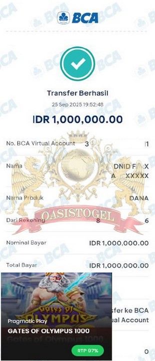 BUKTI JACKPOT OASISTOGEL