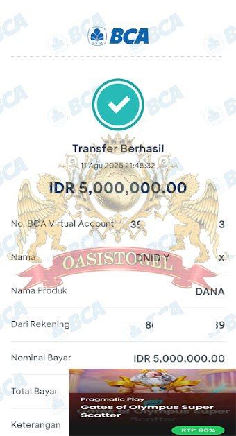 BUKTI JACKPOT OASISTOGEL