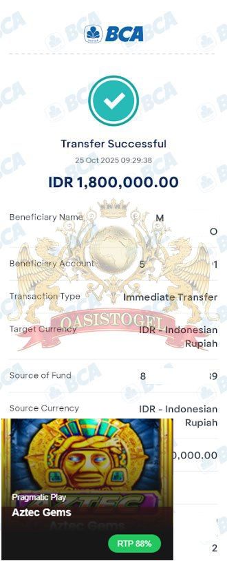 BUKTI JACKPOT OASISTOGEL