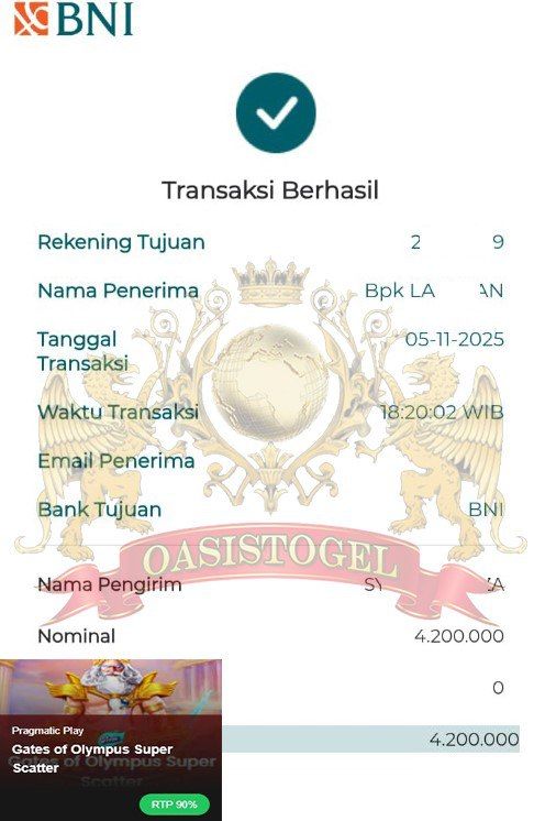 BUKTI JACKPOT OASISTOGEL