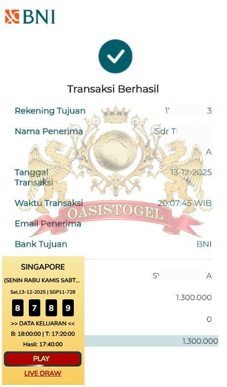 BUKTI JACKPOT OASISTOGEL