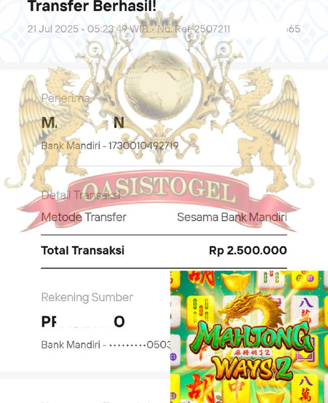 BUKTI JACKPOT OASISTOGEL