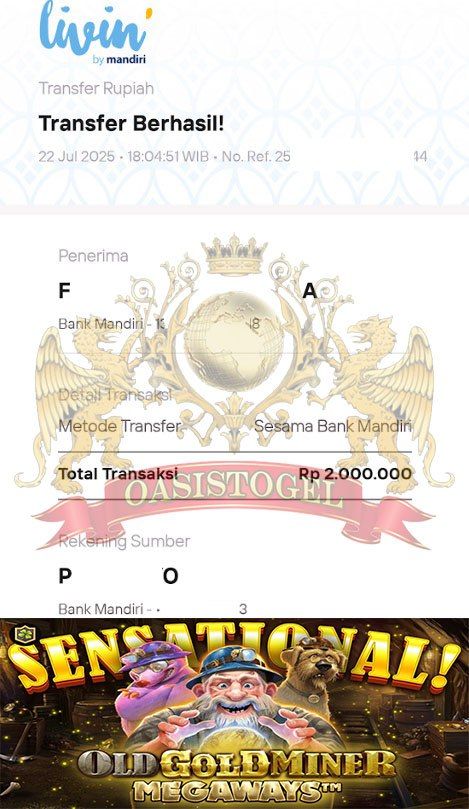 BUKTI JACKPOT OASISTOGEL