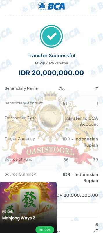 BUKTI JACKPOT OASISTOGEL