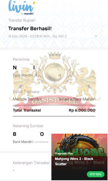 BUKTI JACKPOT OASISTOGEL