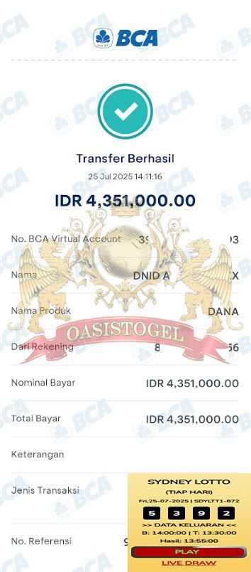 BUKTI JACKPOT OASISTOGEL
