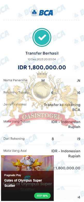 BUKTI JACKPOT OASISTOGEL