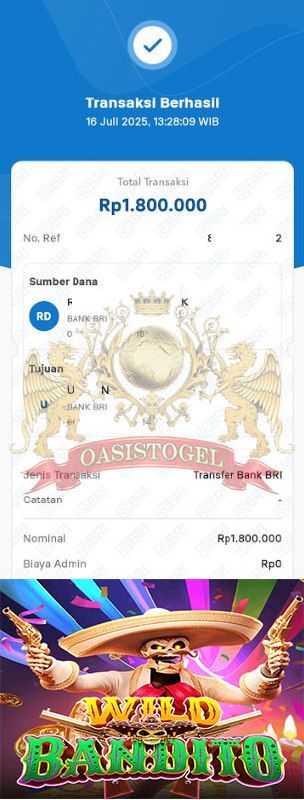 BUKTI JACKPOT OASISTOGEL