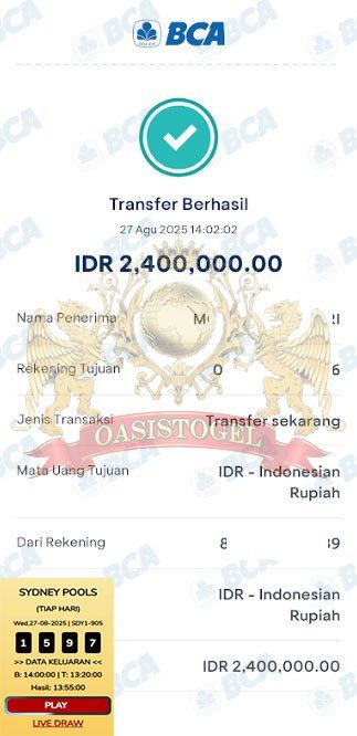 BUKTI JACKPOT OASISTOGEL