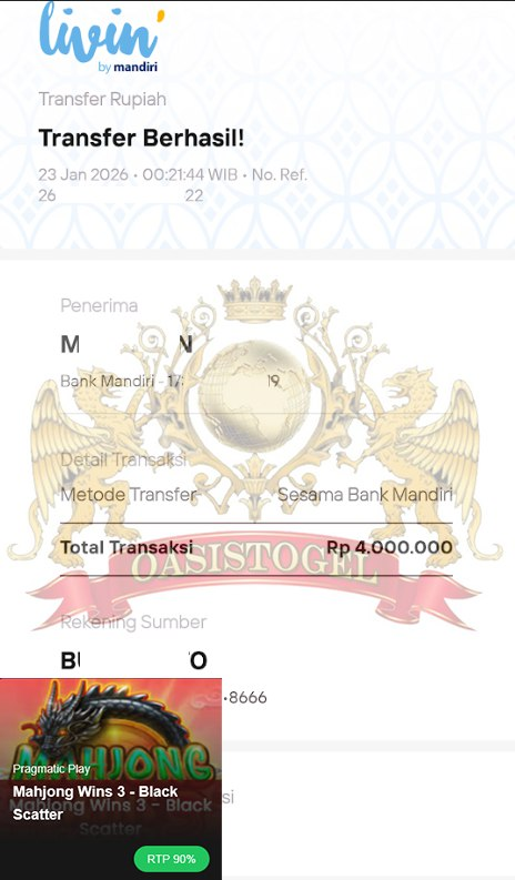 BUKTI JACKPOT OASISTOGEL